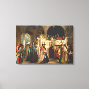 Toile Simchat Torah par le cerf de Solomon - Circa 1850