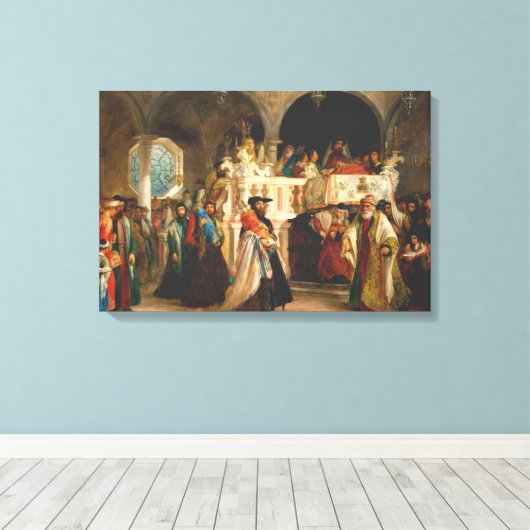 Toile Simchat Torah par Solomon Hart - Vers 1850 (Insitu (Plancher de Bois))