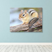 Toile Simple adorable petit Chipmunk (Insitu (Plancher de Bois))