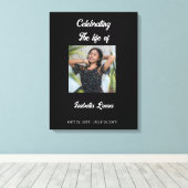 Toile Simple célébration de la vie funéraire mémorial ph (Insitu (Plancher de Bois))