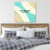 Toile simple et personnalisé aquarelle ajouter le logo s (Insitu(Chambre))