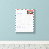 Toile Simple Flower manuscrit amour maman grand message (Insitu (Plancher de Bois))
