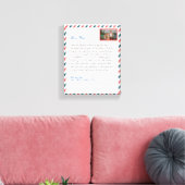 Toile Simple Flower manuscrit amour maman grand message (Insitu(Salon))