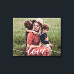 Toile Simple Love Script Photo personnalisée<br><div class="desc">En utilisant un script magnifique et moderne pour le mot "Amour",  cette photo d'amour familiale peut être facilement personnalisée avec votre photo de famille préférée. Une toile tendue à la mémoire et élégante à chérir et à lui offrir. Décor maison,  personnalisé et chic.</div>