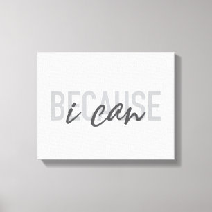 Toile Simple, moderne, cool, design urbain Parce que je