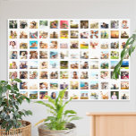 Toile Simple Moderne Personnalisé 96 Photo Collage<br><div class="desc">Créez votre propre affiche photo-collage personnalisée avec 96 de vos photos préférées.</div>