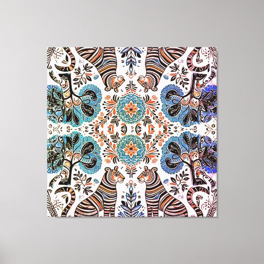 Toile simple peinture madhubani (Recto)