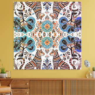 Toile simple peinture madhubani