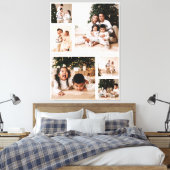 Toile Simple Script Family Photo Collage Vacances (Insitu(Chambre))