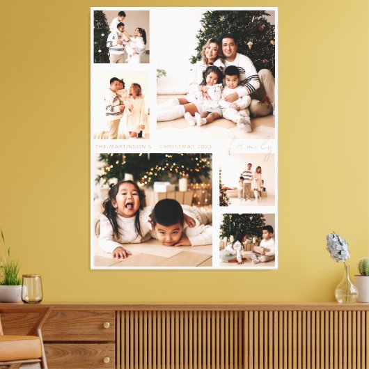 Toile Simple Script Family Photo Collage Vacances (Insitu(Salon))