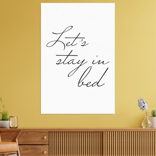 Toile Simple Séjournez en Bed Modern wall Citation d'art (Insitu(Salon))