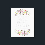 Toile Simplement Joli Welcome Enveloppé Canvas Signal<br><div class="desc">Bienvenue à vos invités avec un imprimé design,  prêt à être encadré pour un bel affichage. Objets correspondants et options de fichier imprimable disponibles à l'adresse www.berryberrysweet.com</div>
