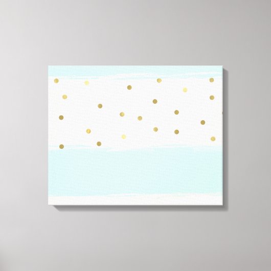 Toile Simply Sweet Peach Mint Gold Stripes Confetti (Recto)