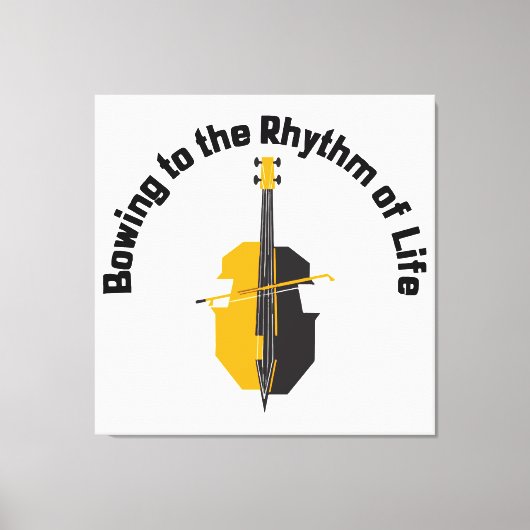 Toile S'incliner au rythme de la vie Violoncelle (Recto)