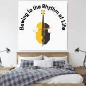 Toile S'incliner au rythme de la vie Violoncelle (Insitu(Chambre))