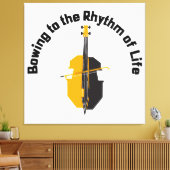Toile S'incliner au rythme de la vie Violoncelle (Insitu(Salon))