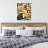 Toile Singe araignée à face rouge de Louis Sargent (Insitu(Chambre))