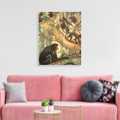 Toile Singe araignée à face rouge de Louis Sargent (Insitu(Salon))
