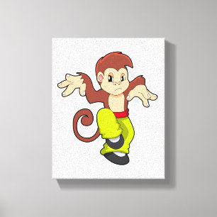 Toile Singe aux arts martiaux Kungfu