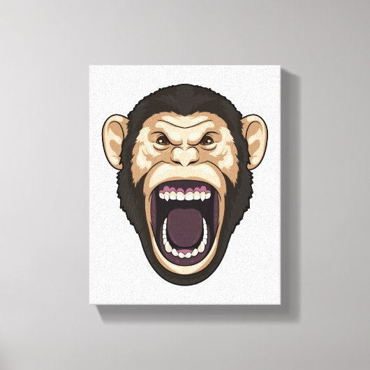 Toile Singe avec poils noirs (Recto)