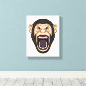 Toile Singe avec poils noirs (Insitu (Plancher de Bois))