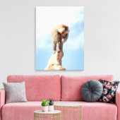 Toile Singe babouin au sommet d'une montagne (Insitu(Salon))