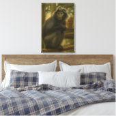 Toile Singe contemplatif - Serene Wildlife Art (Insitu(Chambre))
