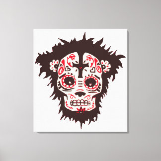 Toile singe crâne de sucre