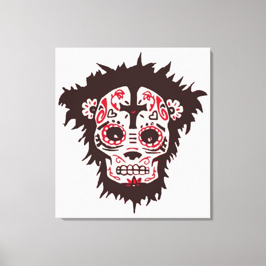 Toile singe crâne de sucre (Recto)