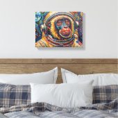 TOILE SINGE DANS L'ESPACE (Insitu(Chambre))