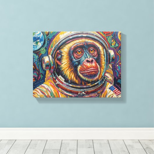 TOILE SINGE DANS L'ESPACE (Insitu (Plancher de Bois))