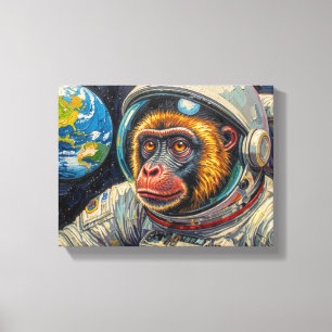 TOILE SINGE DANS L'ESPACE 10