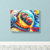 TOILE SINGE DANS L'ESPACE 12 (Insitu (Plancher de Bois))