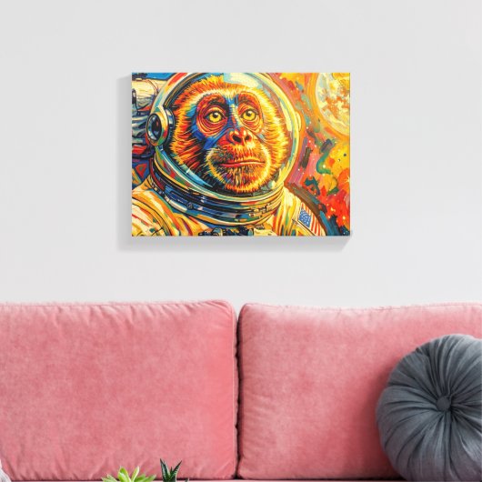 TOILE SINGE DANS L'ESPACE 7 (Insitu(Salon))