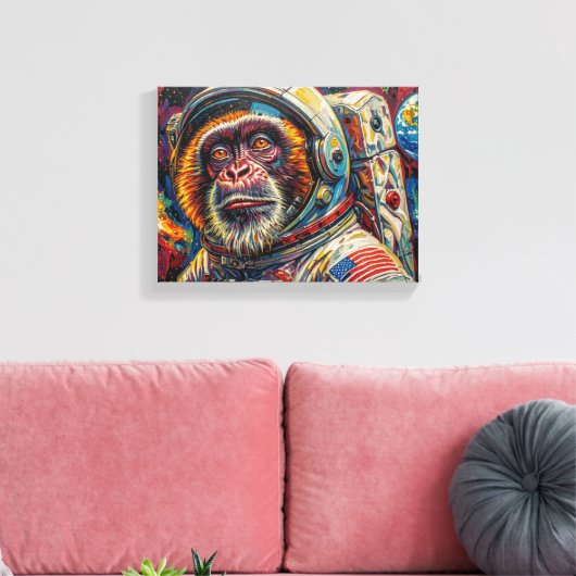 TOILE SINGE DANS L'ESPACE 9 (Insitu(Salon))