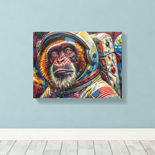 TOILE SINGE DANS L'ESPACE 9 (Insitu (Plancher de Bois))
