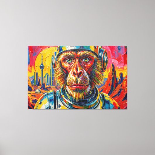 Toile Singe de l'espace (Recto)