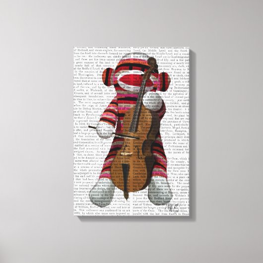 Toile Singe et cello (Recto)