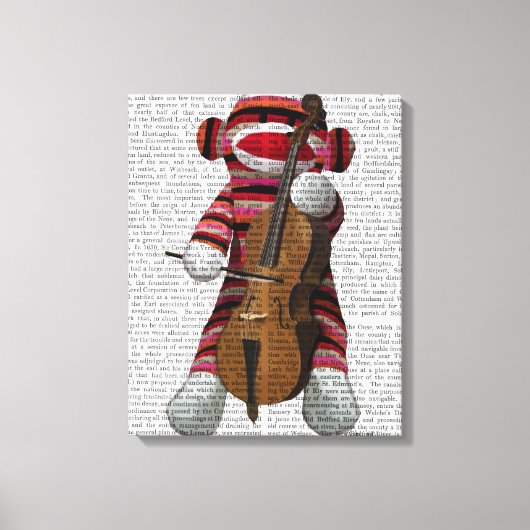 Toile Singe et cello (Recto)