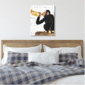 Toile Singe Jouant à la trompette (Insitu(Chambre))