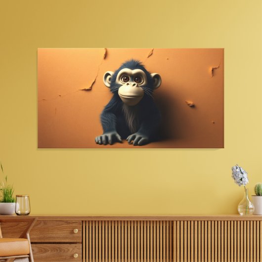 Toile Singe noir (Insitu(Salon))