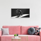 Toile Singe noir et blanc (Insitu(Salon))