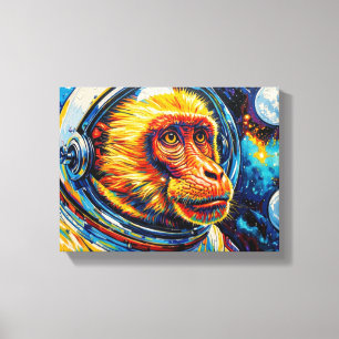 Toile Singe parti au paradis-4