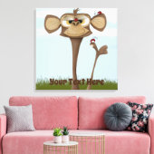 Toile Singe ridicule et coccinelles (Insitu(Salon))