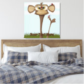 Toile Singe ridicule et coccinelles (Insitu(Chambre))