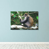 Toile Singe samango à oreilles marquées (Insitu (Plancher de Bois))