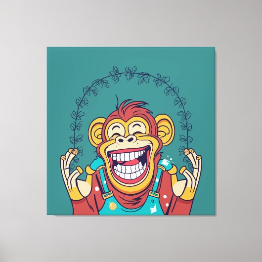 Toile Singe souriant (Recto)