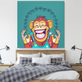 Toile Singe souriant (Insitu(Chambre))