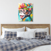 Toile Singe souriant (Insitu(Chambre))