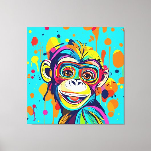 Toile Singe souriant (Recto)